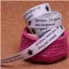 Order  Knit Ribbons - 15mm Sentiment White